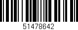 Código de barras (EAN, GTIN, SKU, ISBN): '51478642'