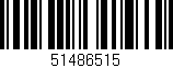 Código de barras (EAN, GTIN, SKU, ISBN): '51486515'