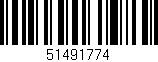 Código de barras (EAN, GTIN, SKU, ISBN): '51491774'
