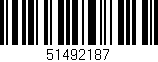 Código de barras (EAN, GTIN, SKU, ISBN): '51492187'