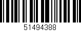 Código de barras (EAN, GTIN, SKU, ISBN): '51494388'