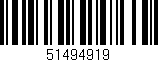 Código de barras (EAN, GTIN, SKU, ISBN): '51494919'