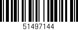 Código de barras (EAN, GTIN, SKU, ISBN): '51497144'