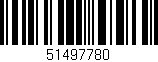 Código de barras (EAN, GTIN, SKU, ISBN): '51497780'
