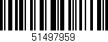 Código de barras (EAN, GTIN, SKU, ISBN): '51497959'