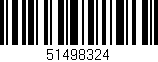 Código de barras (EAN, GTIN, SKU, ISBN): '51498324'