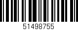 Código de barras (EAN, GTIN, SKU, ISBN): '51498755'