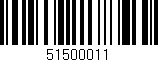 Código de barras (EAN, GTIN, SKU, ISBN): '51500011'