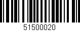 Código de barras (EAN, GTIN, SKU, ISBN): '51500020'