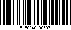 Código de barras (EAN, GTIN, SKU, ISBN): '5150048138687'