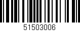 Código de barras (EAN, GTIN, SKU, ISBN): '51503006'