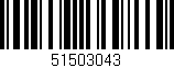 Código de barras (EAN, GTIN, SKU, ISBN): '51503043'