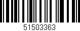 Código de barras (EAN, GTIN, SKU, ISBN): '51503363'