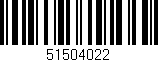 Código de barras (EAN, GTIN, SKU, ISBN): '51504022'