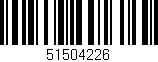 Código de barras (EAN, GTIN, SKU, ISBN): '51504226'