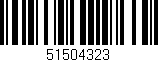 Código de barras (EAN, GTIN, SKU, ISBN): '51504323'