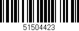 Código de barras (EAN, GTIN, SKU, ISBN): '51504423'