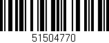 Código de barras (EAN, GTIN, SKU, ISBN): '51504770'