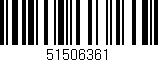 Código de barras (EAN, GTIN, SKU, ISBN): '51506361'