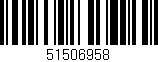 Código de barras (EAN, GTIN, SKU, ISBN): '51506958'