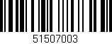 Código de barras (EAN, GTIN, SKU, ISBN): '51507003'