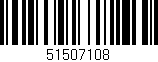 Código de barras (EAN, GTIN, SKU, ISBN): '51507108'