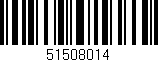 Código de barras (EAN, GTIN, SKU, ISBN): '51508014'