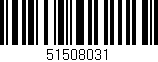Código de barras (EAN, GTIN, SKU, ISBN): '51508031'