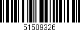 Código de barras (EAN, GTIN, SKU, ISBN): '51509326'