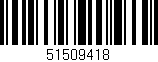 Código de barras (EAN, GTIN, SKU, ISBN): '51509418'