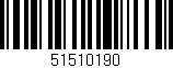 Código de barras (EAN, GTIN, SKU, ISBN): '51510190'