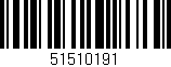 Código de barras (EAN, GTIN, SKU, ISBN): '51510191'