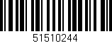 Código de barras (EAN, GTIN, SKU, ISBN): '51510244'