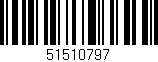 Código de barras (EAN, GTIN, SKU, ISBN): '51510797'
