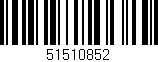 Código de barras (EAN, GTIN, SKU, ISBN): '51510852'
