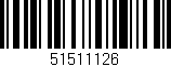 Código de barras (EAN, GTIN, SKU, ISBN): '51511126'