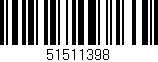 Código de barras (EAN, GTIN, SKU, ISBN): '51511398'