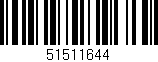 Código de barras (EAN, GTIN, SKU, ISBN): '51511644'