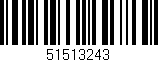 Código de barras (EAN, GTIN, SKU, ISBN): '51513243'