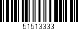 Código de barras (EAN, GTIN, SKU, ISBN): '51513333'