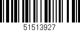 Código de barras (EAN, GTIN, SKU, ISBN): '51513927'