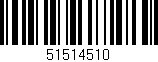 Código de barras (EAN, GTIN, SKU, ISBN): '51514510'