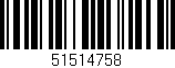 Código de barras (EAN, GTIN, SKU, ISBN): '51514758'