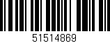 Código de barras (EAN, GTIN, SKU, ISBN): '51514869'