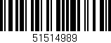Código de barras (EAN, GTIN, SKU, ISBN): '51514989'