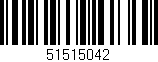 Código de barras (EAN, GTIN, SKU, ISBN): '51515042'