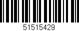 Código de barras (EAN, GTIN, SKU, ISBN): '51515429'