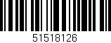 Código de barras (EAN, GTIN, SKU, ISBN): '51518126'