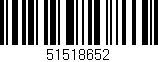 Código de barras (EAN, GTIN, SKU, ISBN): '51518652'