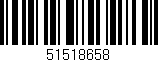 Código de barras (EAN, GTIN, SKU, ISBN): '51518658'